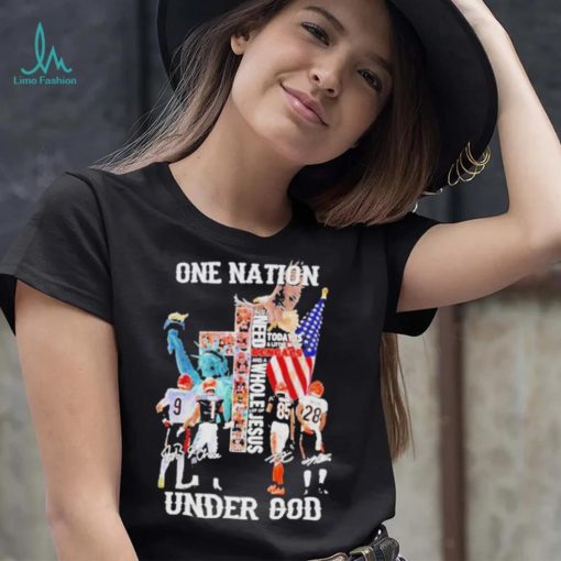 One Nation Under God Cincinnati Bengals 2022 Signature Shirt