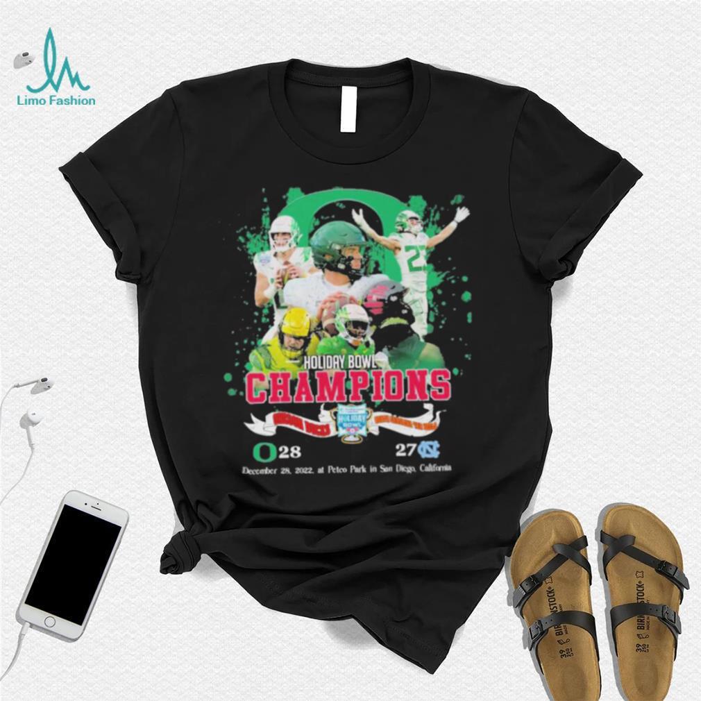 Oregon Ducks 2022 Holiday Bowl Champions 28 27 Shirt Oregon Ducks 2022 Holiday Bowl Champions 28 27 Shirt