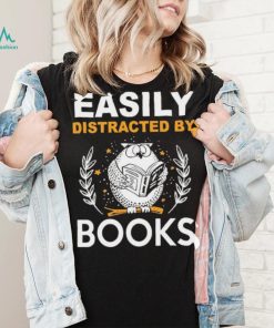 Owl Easily Distracted By Books Shirt