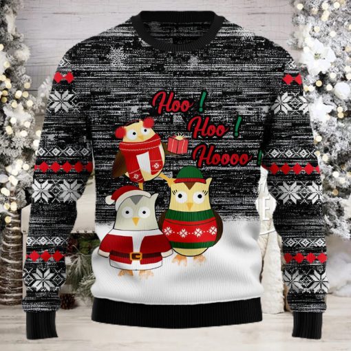 Owl Hoo Hoo Hoooo Cute Owl Ugly Christmas Sweater