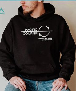 Pacific Courier overnight air service logo shirt