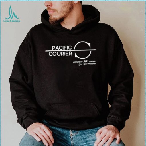 Pacific Courier overnight air service logo shirt