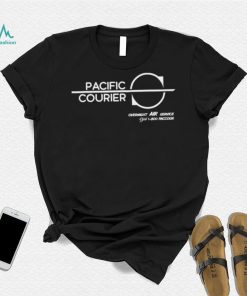 Pacific Courier overnight air service logo shirt