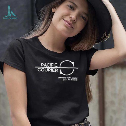 Pacific Courier overnight air service logo shirt