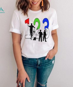 Paint by Numbers 1 2 3 art shirt