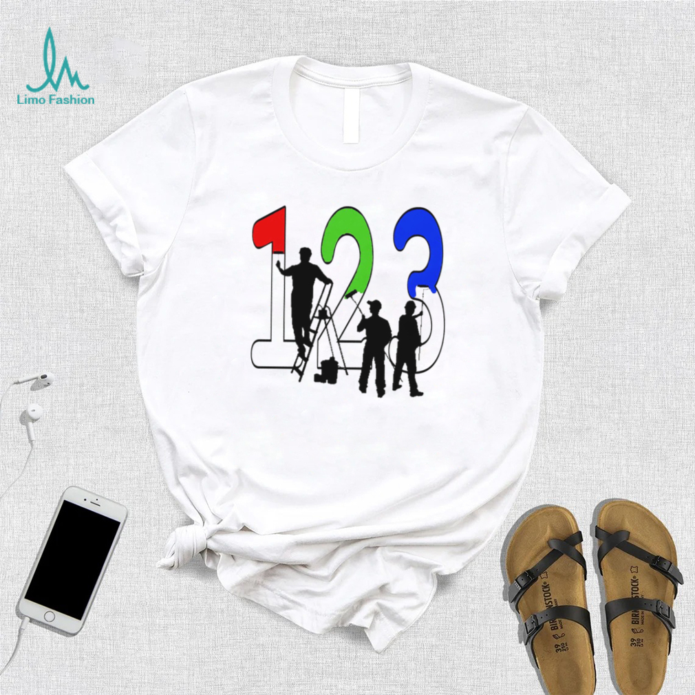 Paint by Numbers 1 2 3 art shirt Paint by Numbers 1 2 3 art shirt