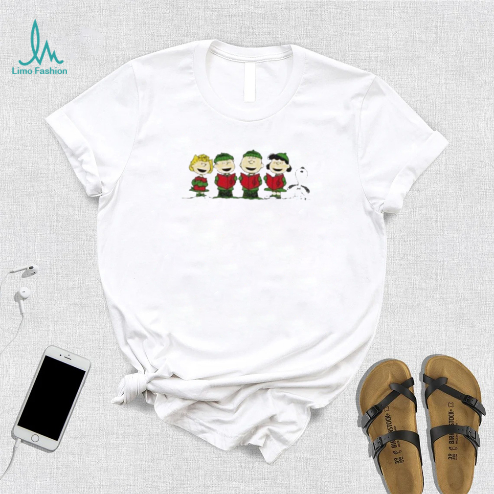Peanuts Gang Christmas Caroling Apparel Shirt Peanuts Gang Christmas Caroling Apparel Shirt