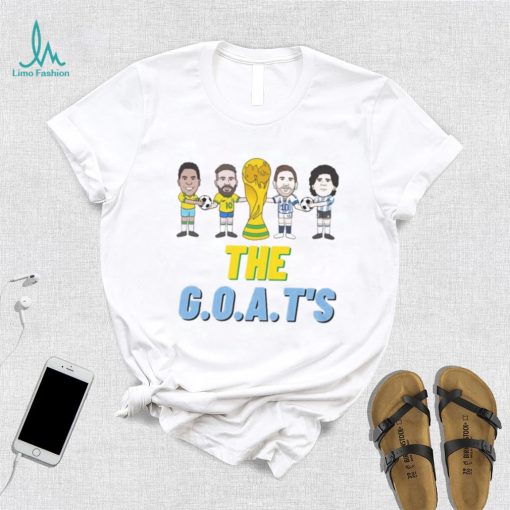 Pele, Neymar, Maradona, Messi   The GOATS   Unisex T Shirt