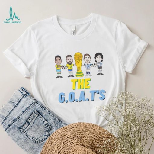 Pele, Neymar, Maradona, Messi   The GOATS   Unisex T Shirt