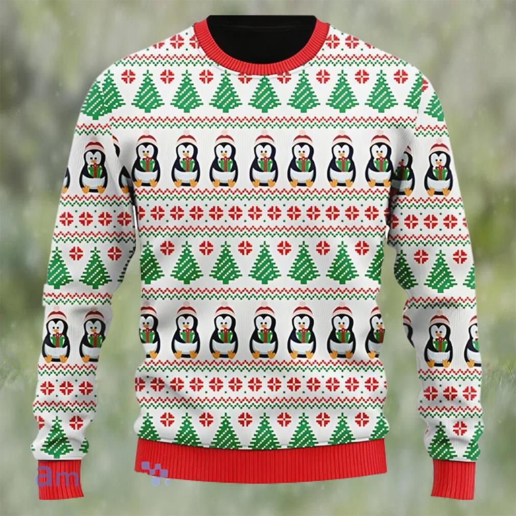 Penguins Ugly Christmas Sweater Cristmas Trees Penguins Ugly Christmas Sweater Cristmas Trees