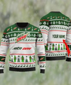 Personalized Mountain Dew Ugly Christmas Sweater