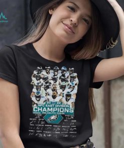 Philadelphia Eagles 2022 NFC East Division Champions Signatures Shirt