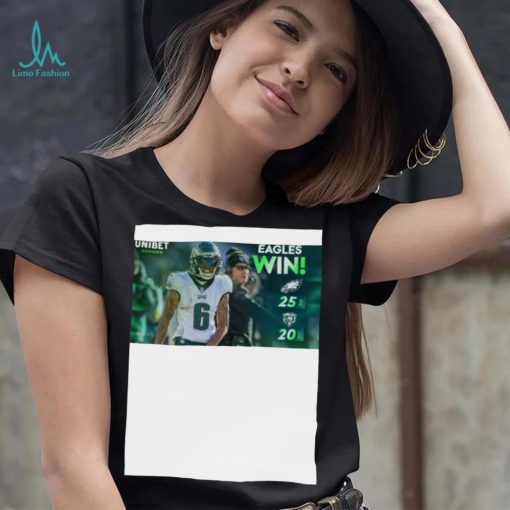 Philadelphia Eagles 25 20 Chicago Bears Nfl 2022 Matchup Final Score Shirt