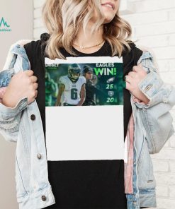 Philadelphia Eagles 25 20 Chicago Bears Nfl 2022 Matchup Final Score Shirt