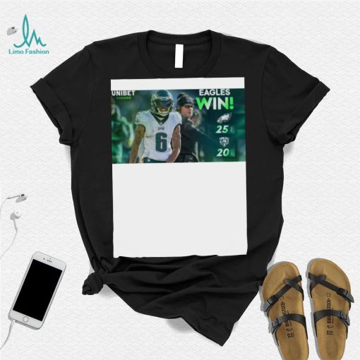 Philadelphia Eagles 25 20 Chicago Bears Nfl 2022 Matchup Final Score Shirt