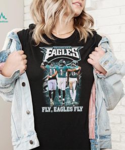 Philadelphia Eagles Aj Brown Jalen Hurts And Devonta Smith Fly Eagles Fly Signatures Shirt