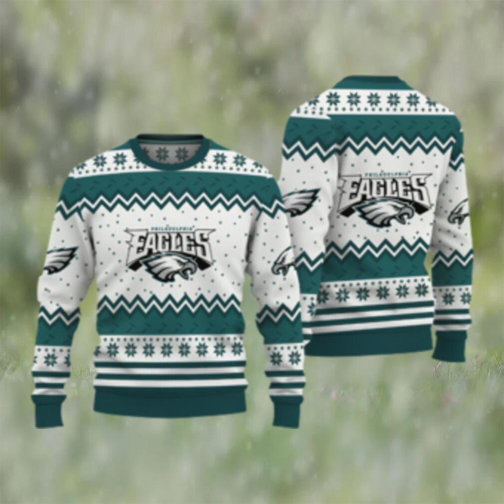 Philadelphia Eagles Fans Pattern Polar Knitted Christmas Sweater - Limotees