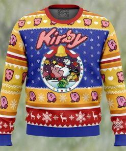 Pink Puff Christmas Kirby Ugly Christmas Sweater