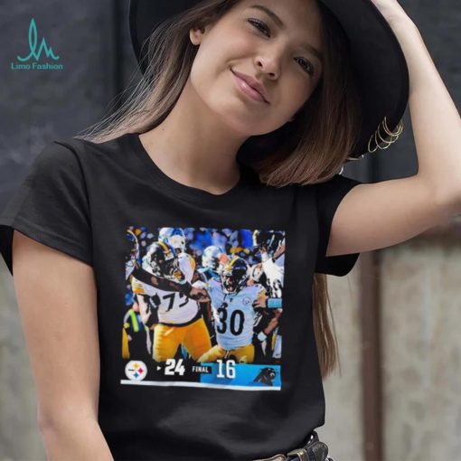 Pittsburgh Steelers 24 16 Panthers NFL 2022 Final Score Shirt