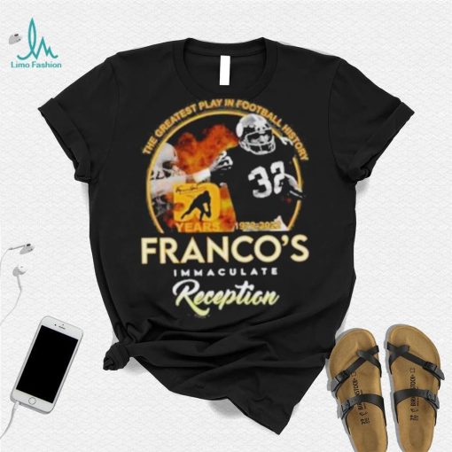 Pittsburgh Steelers franco’s immaculate reception 50 years 1972 2022 shirt