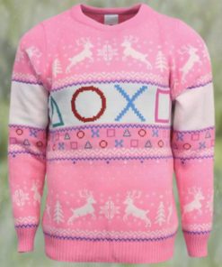 PlayStation Pink Symbols Ugly Christmas Sweater