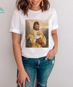 Pomeranian Dog And Jesus Lover Funny Graphic Shirt