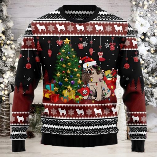 Pug Lover Merry Christmas Ugly Christmas Holiday Sweater