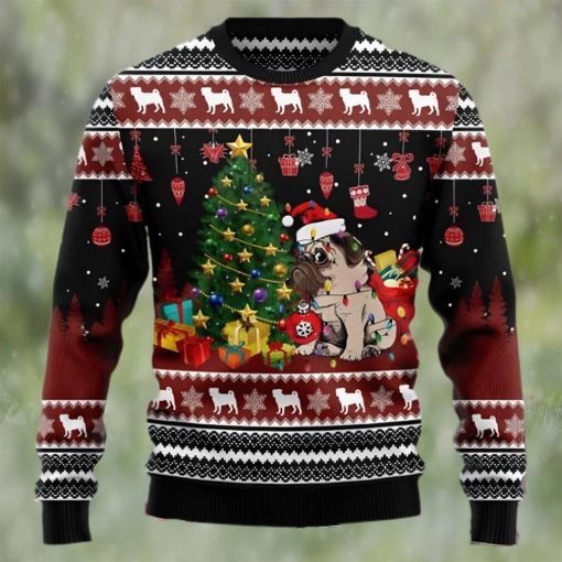 Pug Lover Merry Christmas Ugly Christmas Holiday Sweater