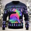 Guitar Colorful Music Symbols Ugly Christmas Sweater