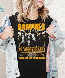 Ramones 49 Years Of 1974 – 2023 Thank You For The Memories T Shirt
