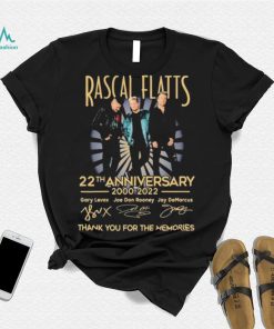 Rascal Flatts 22th Anniversary 2000 2022 Thank You For The Memories Shirt