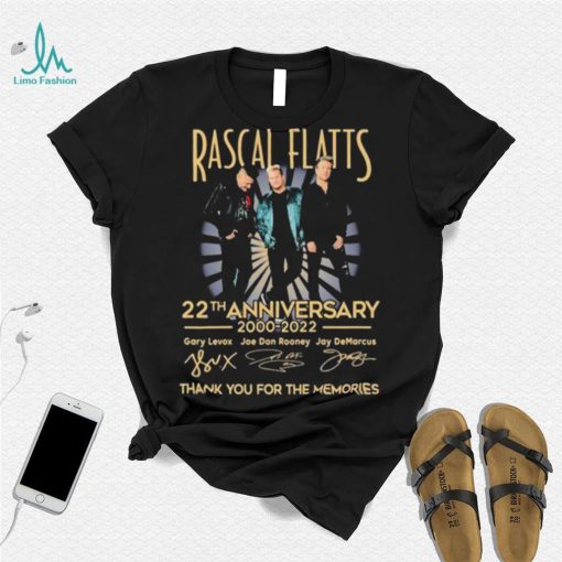 Rascal Flatts 22th Anniversary 2000 2022 Thank You For The Memories Shirt