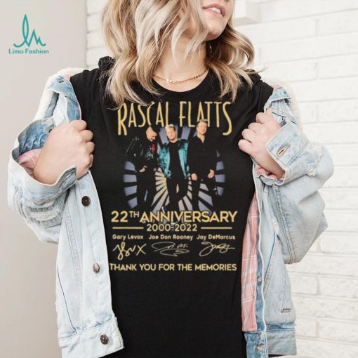 Rascal Flatts 22th Anniversary 2000 2022 Thank You For The Memories Shirt