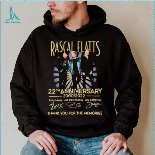 Rascal Flatts 22th Anniversary 2000 2022 Thank You For The Memories Shirt