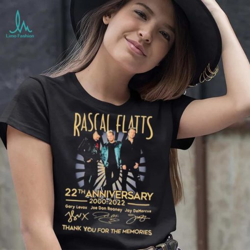 Rascal Flatts 22th Anniversary 2000 2022 Thank You For The Memories Shirt