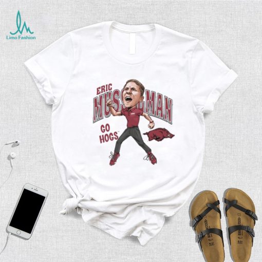 Razorback Go Hogs Eric Musselman Caricature Shirt