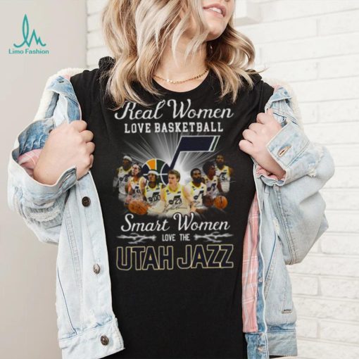 Real Women Love Basketball Smart Women Love The Utah Jazz Signatures shirt