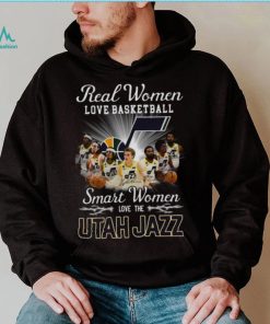 Real Women Love Basketball Smart Women Love The Utah Jazz Signatures shirt