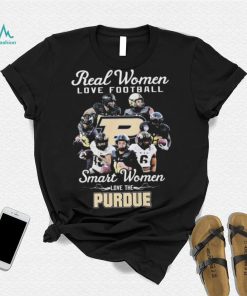 Real Women Love Football Team Sport Smart Women Love The Purdue Shirt