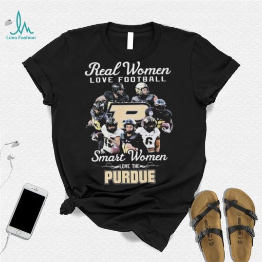 Real Women Love Football Team Sport Smart Women Love The Purdue Shirt