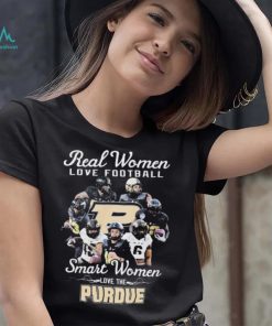 Real Women Love Football Team Sport Smart Women Love The Purdue Shirt