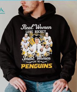 Real Women Love Hockey Smart Women Love The Penguins Shirt