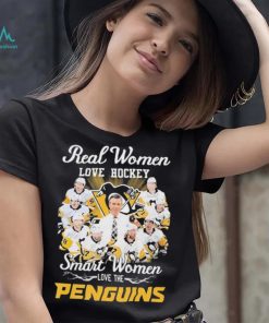 Real Women Love Hockey Smart Women Love The Penguins Shirt