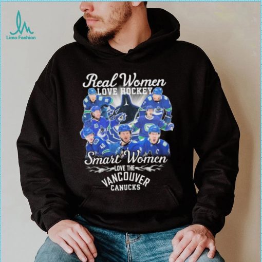 Real Women Love Hockey Team Sport Smart Women Love The Vancouver Canucks Shirt