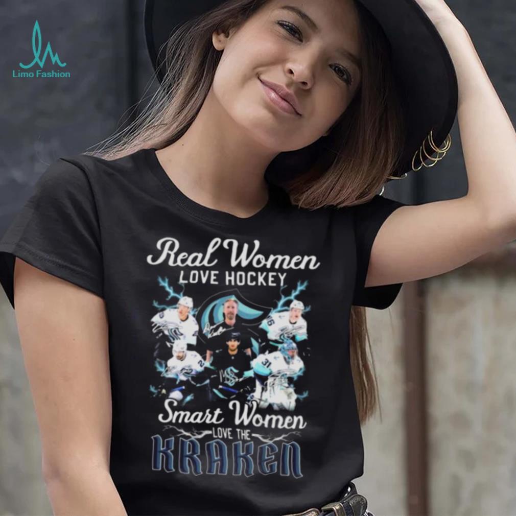 Real women love baseball smart women love the Seattle Kraken signatures 2022 shirt Real women love baseball smart women love the Seattle Kraken signatures 2022 shirt