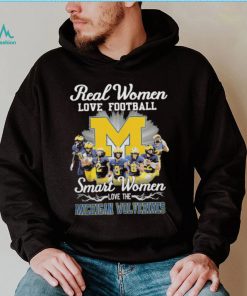 Real women love football smart women love the Michigan Wolverines champions with signatures shirt