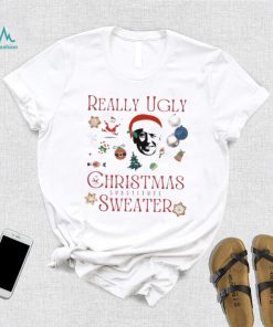 Really Ugly Christmas Sweater Substitute Sata Biden T Shirt