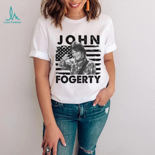 Retro American Flag John Fogerty Music Gift Shirt