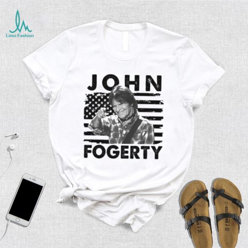 Retro American Flag John Fogerty Music Gift Shirt