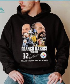 Rip 32 Franco Harris 1950 2022 Thank You For The Memories Signature Shirt